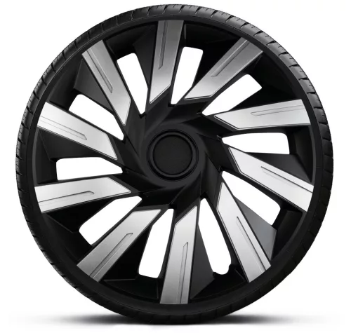 15"-os Tecna Silver-Black dísztárcsa garnitúra (4darab)