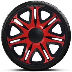   16"-os Nascar Red-Black dísztárcsa garnitúra (4darab)