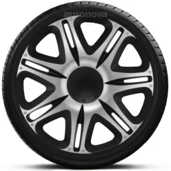   16"-os Nascar Silver-Black dísztárcsa garnitúra (4darab)