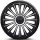 17"-os Austin Silver-Black dísztárcsa garnitúra (4darab)