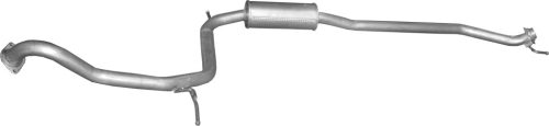 Honda középső kipufogódob K09_43ALU