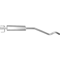 Opel középső kipufogódob K17_20ALU