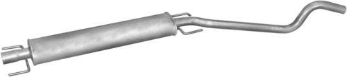 Opel középső kipufogódob K17_312ALU