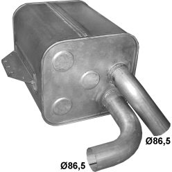 Mercedes kipufogódob K69_69ALU