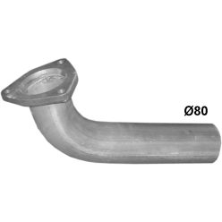 Mercedes kipufogó leömlőcső K69_91ALU