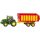 SIKU John Deere traktor pótkocsival 1:55 - 1650