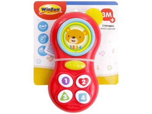 Maci zenélő bébi mobiltelefon