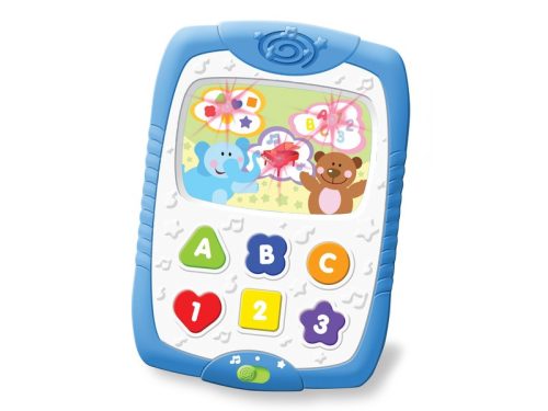 Zenélő-világító bébi tablet angol